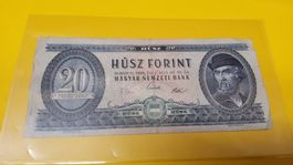 Ungarische 20 Forint Banknote 1969