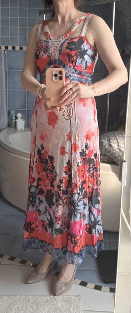 Vestiti: Leichtes Sommerkleid mit Jeansjacke – Usato da Erlenbach ZH venduto da Domenica77 1