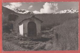 Grächen - Wegkapelle bei Grächen - Fotokarte Gyger ca. 1935