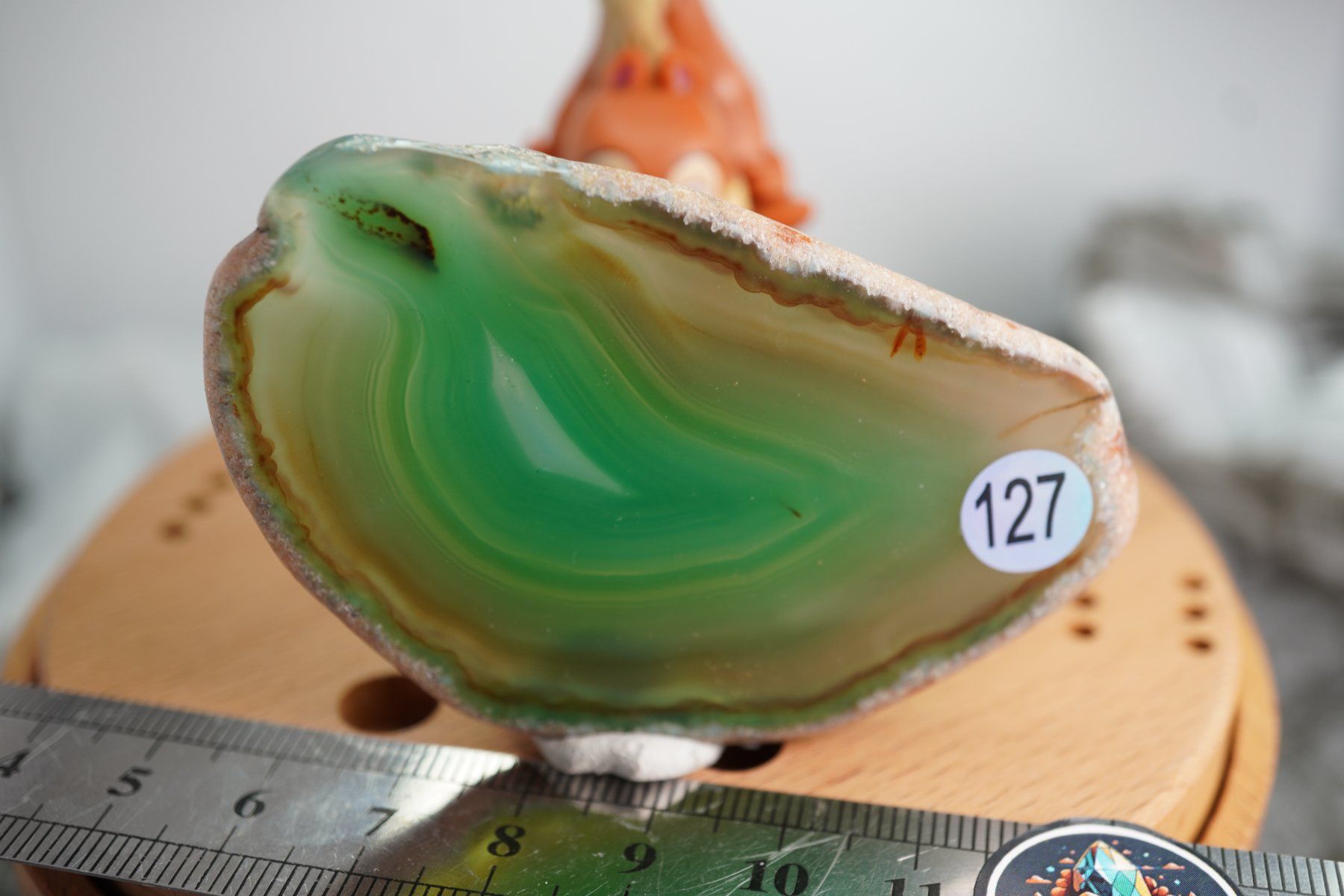Mineralien & Heilsteine: Achat Scheibe Grün  (Räumung!) – Neu und originalverpackt aus Eschenbach SG von topstone 3