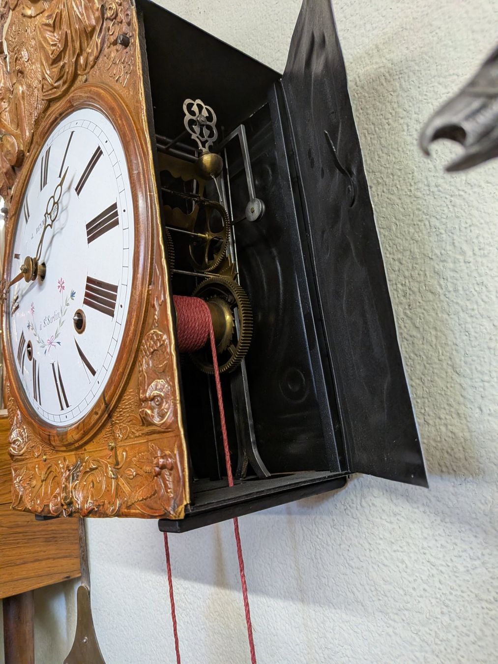 Orologi da terra & Orologi da parete: Antike Uhr Comtoise Morez – Usato da Emmen venduto da Brockofsky 4
