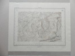 Landkarte Iberg bei Einsiedeln 1943 Waag Oberiberg SZ