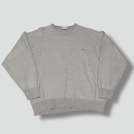Burberry’s London cream vintage wool sweatshirt pull 90s