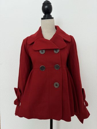 Manteau rouge original KENZO, laine, taille 38