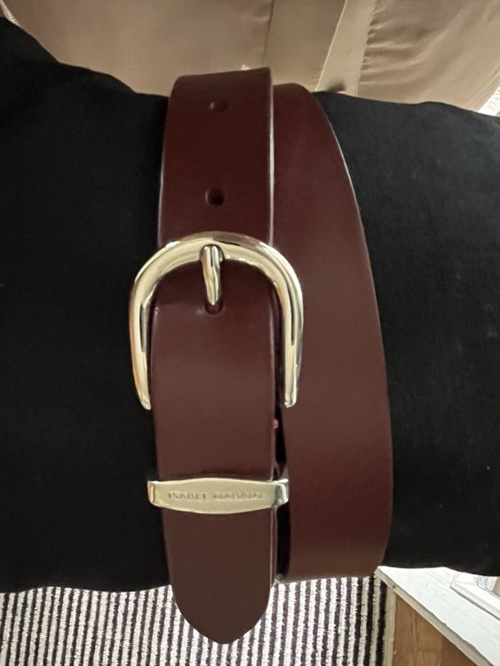 Isabel Marant Ceintures: Ceinture Isabel Marant en cuir bordeaux, Taille 75 – Neuf (Voir description) à Fribourg par plenilunios 2