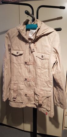 Damen Jacke EDC by Esprit beige mit Kapuze Gr. XS