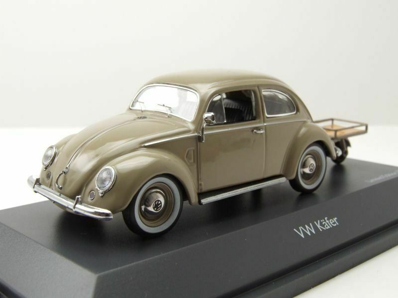 Volkswagen Modellini d'auto: VW Käfer "Bretzelkäfer" 1946-1953 beige mit Auto Porter – Nuovo e nell'imballaggio originale da Gerlafingen venduto da espero88 2