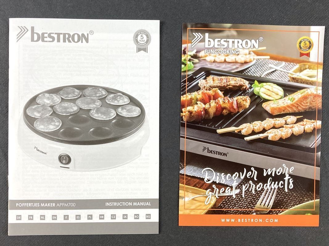 Elettrodomestici da cucina: BESTRON | Poffertjes Maker | APFM700 | weiss – Nuovo (secondo la descrizione) da Wittenbach venduto da Restwert_St-Gallen 4