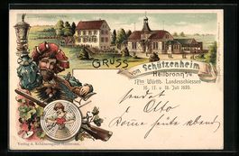 Litho Ganzsache Württemberg PP11C44 /02