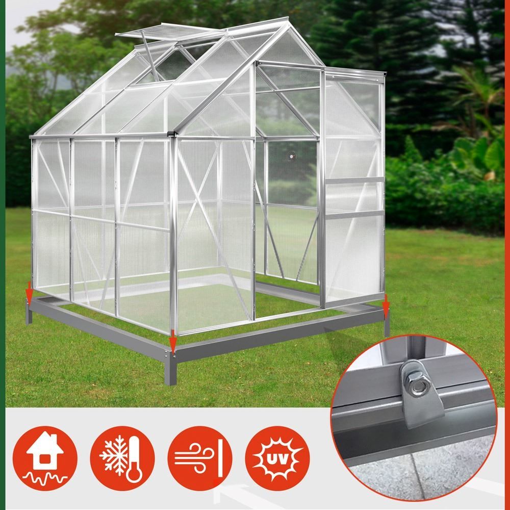 Gartenhäuser & Gewächshäuser: Gewächshaus 190x190x195cm mit Fundament – Neu und originalverpackt aus Winterthur von aredo 2