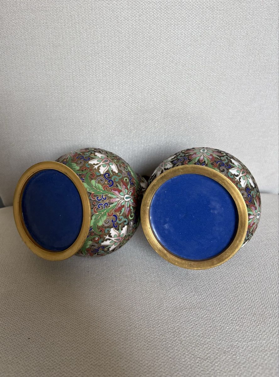 Vasen & Gefässe: Bellissima coppia di vasetti in cloisonné – Gebraucht aus Chiasso von myt_k8rf 3