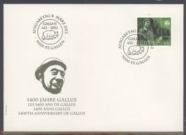 2012, FDC, 1400 Jahre Gallus (Nr. 1423)