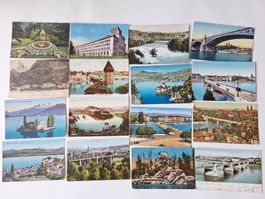 50 Stück alte Ansichtskarten Schweiz,  Kleinformat  (20)