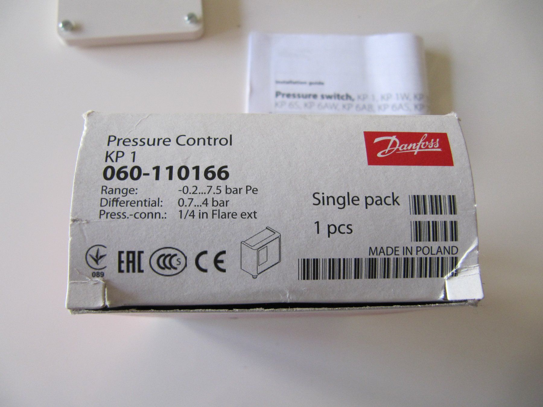 Danfoss Schalter: DANFOSS KP1 060-110166  Druckschalter – Neu (gemäss Beschreibung) aus Basel von Kuba2 3