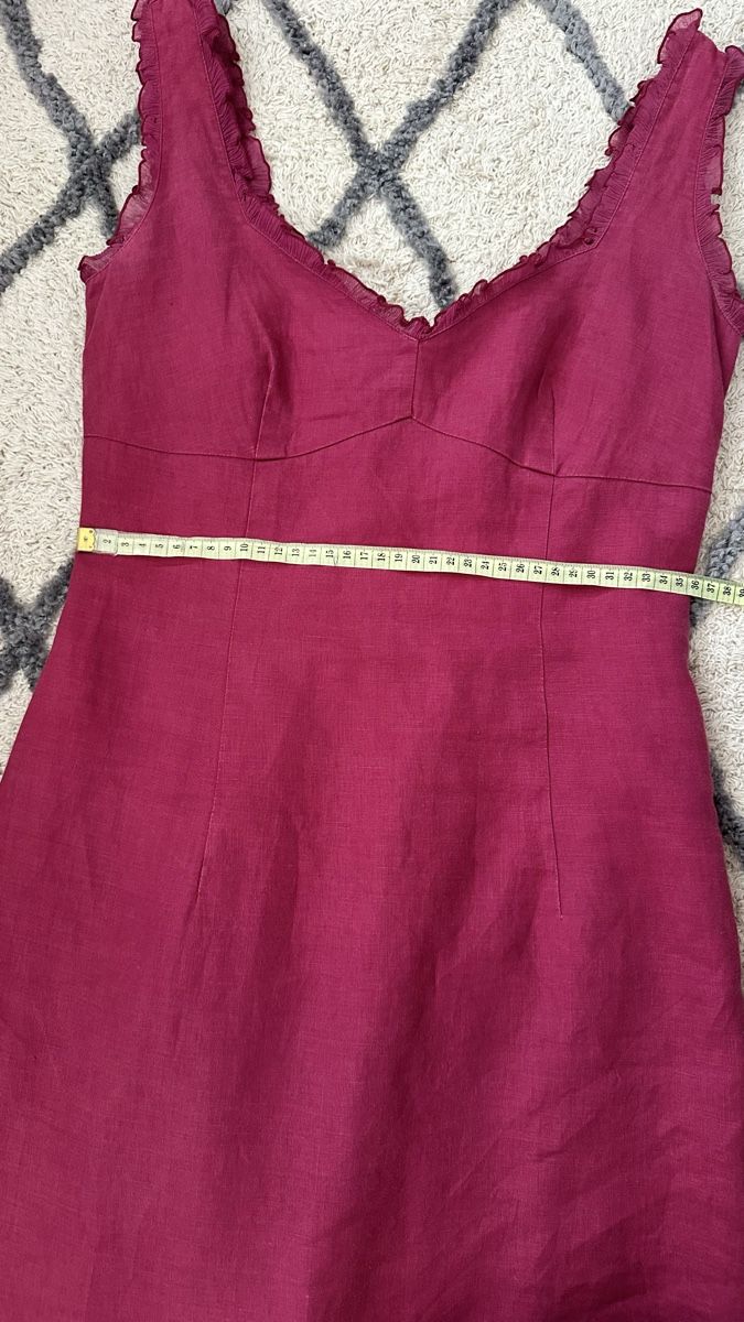 Vestiti: Robe 1.2.3 rose fuchsia lin taille 36 – Usato da Vuippens venduto da ale_6gkb 6
