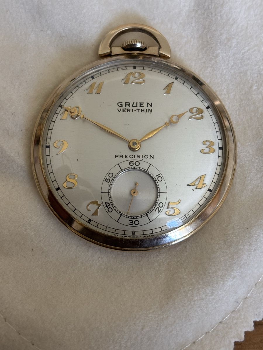 Orologi: Gruen VERI-THIN pocket watch 1920 – Usato da Buttes venduto da ButtA15 3