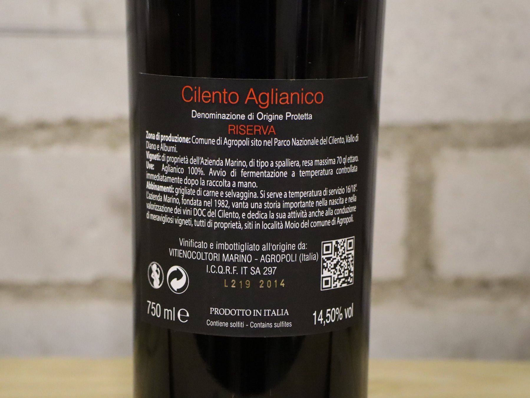 Vino: 2016 Marino Proclamo Cilento Aglianico Riserva D.O.P – Nuovo e nell'imballaggio originale da Münchenstein venduto da wusmarino 2