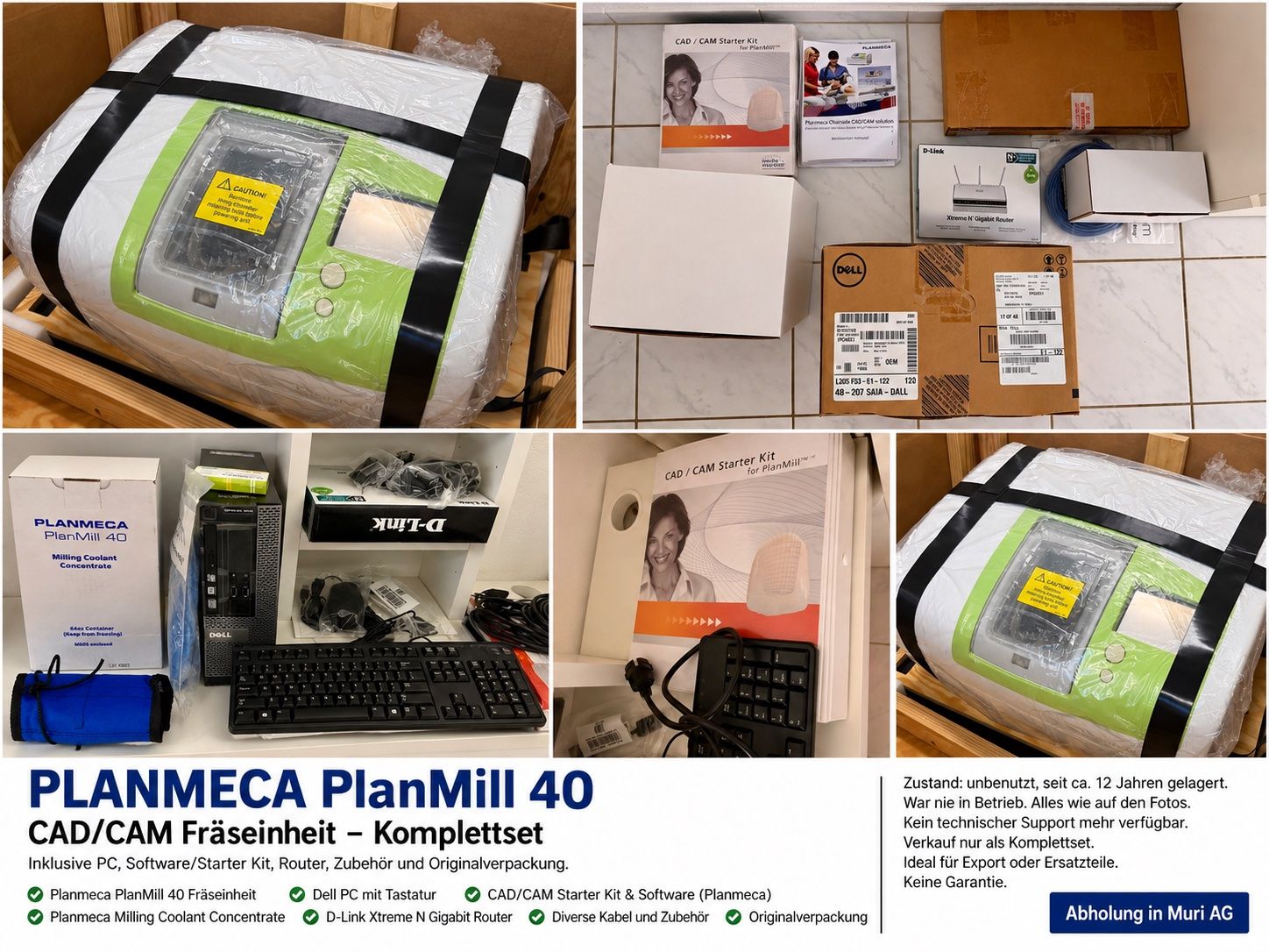 Attrezzature mediche: Planmeca PlanMill 40 – Usato da Muri AG venduto da cag733
