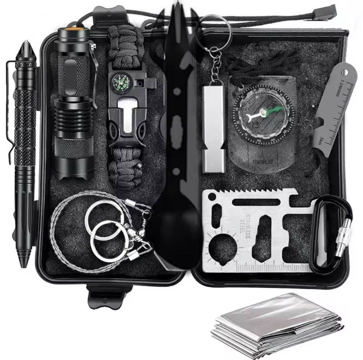 Tutti gli attrezzi: Survival Kit – Flashlight, Compass, Multi-Tool – Nuovo e nell'imballaggio originale da Genève venduto da hopswissglobal 1