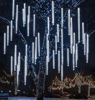 Meteor Snow Fall Lichterkette kaltweiß 360 LED´s Weihnachten