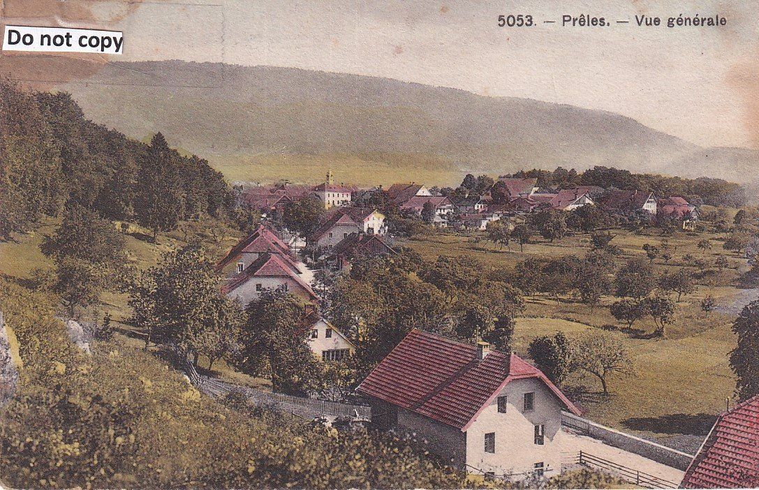 Cartoline postali: Prêles   BE  -    Vue générale – Usato da Brig venduto da Valcards54