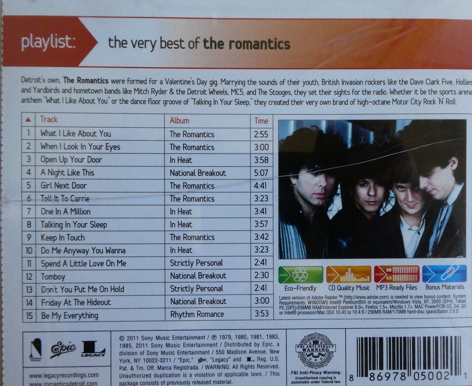 CD: The romantics - very best – Nuovo (secondo la descrizione) da Jegenstorf venduto da Ak50 1
