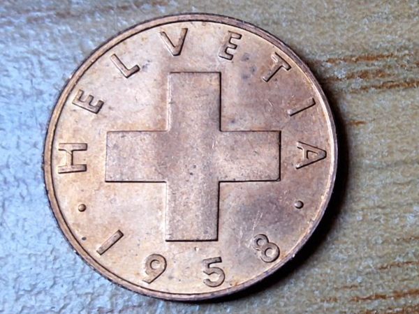 Alle Münzen: 1 Rappen 1958 - fast unzirkuliert! – Gebraucht aus Münchenstein von purbach1 8