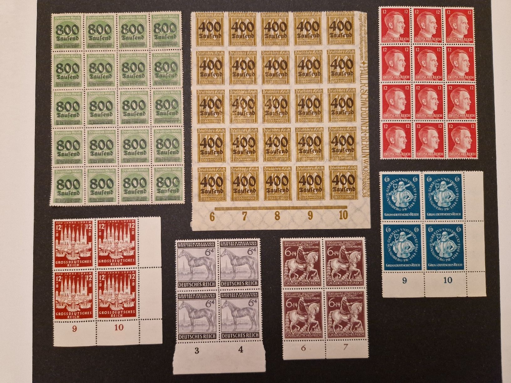 Tutti i francobolli: Deutsches Reich Briefmarken Block Blöcke postfrisch – Nuovo (secondo la descrizione) da St. Gallen venduto da Enrico_SG