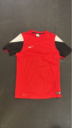 Nike DRI-FIT T-Shirt Rot Schwarz Weiss Grösse M