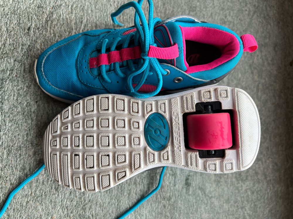 HEELYS POP 5 Schuhe Mit Rollen - Schwarz/Grau/Grün Für Kids, Größe 3 US