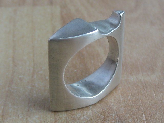Anelli: extravaganter Ring Silber 925 Gr. 55 – Usato da Ermatingen venduto da Decovin
