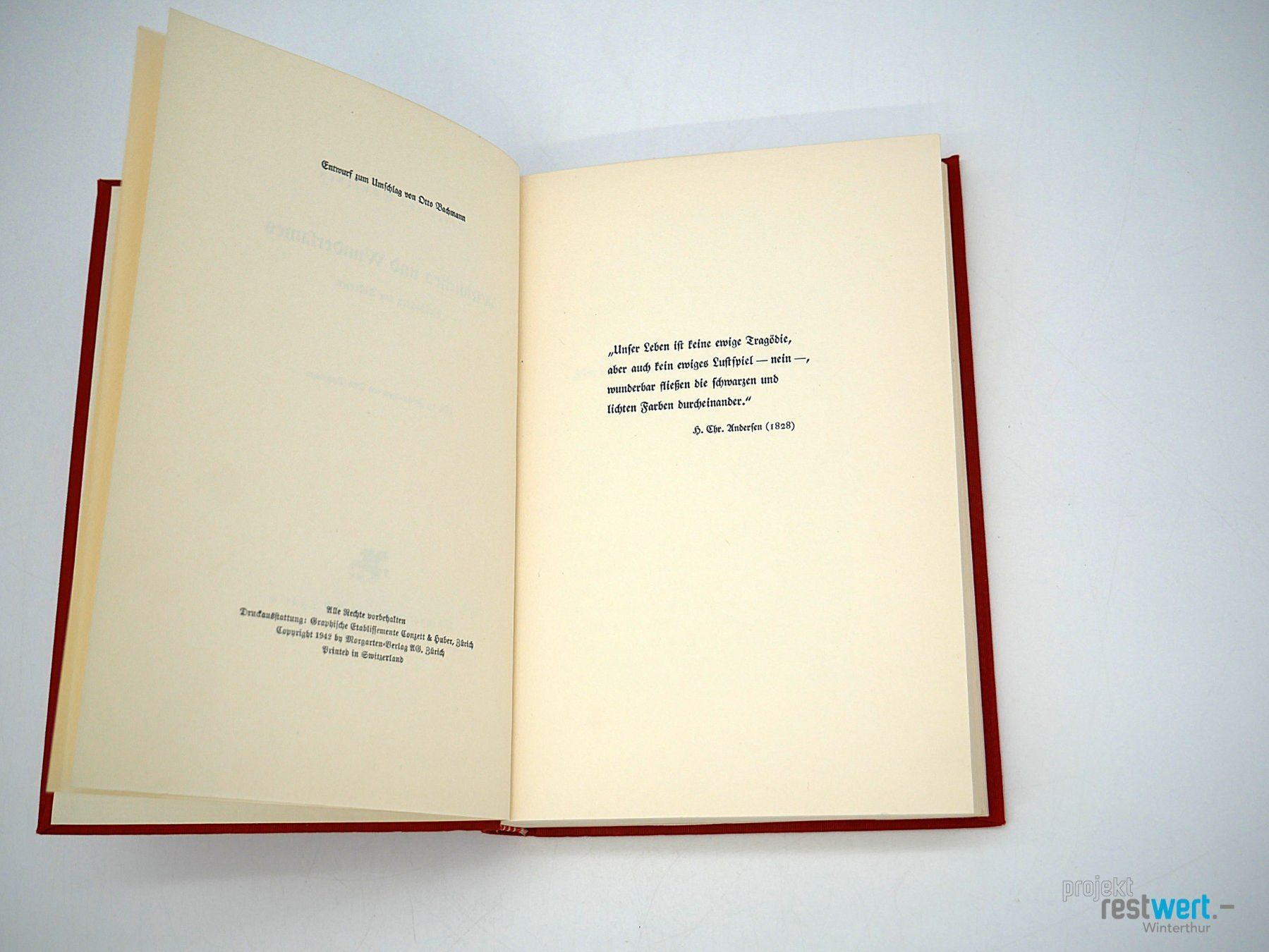 Libri: ERICA SCHUTHESS - Wirkliches und wundersames – Usato da Winterthur venduto da Restwert_Winterthur 3