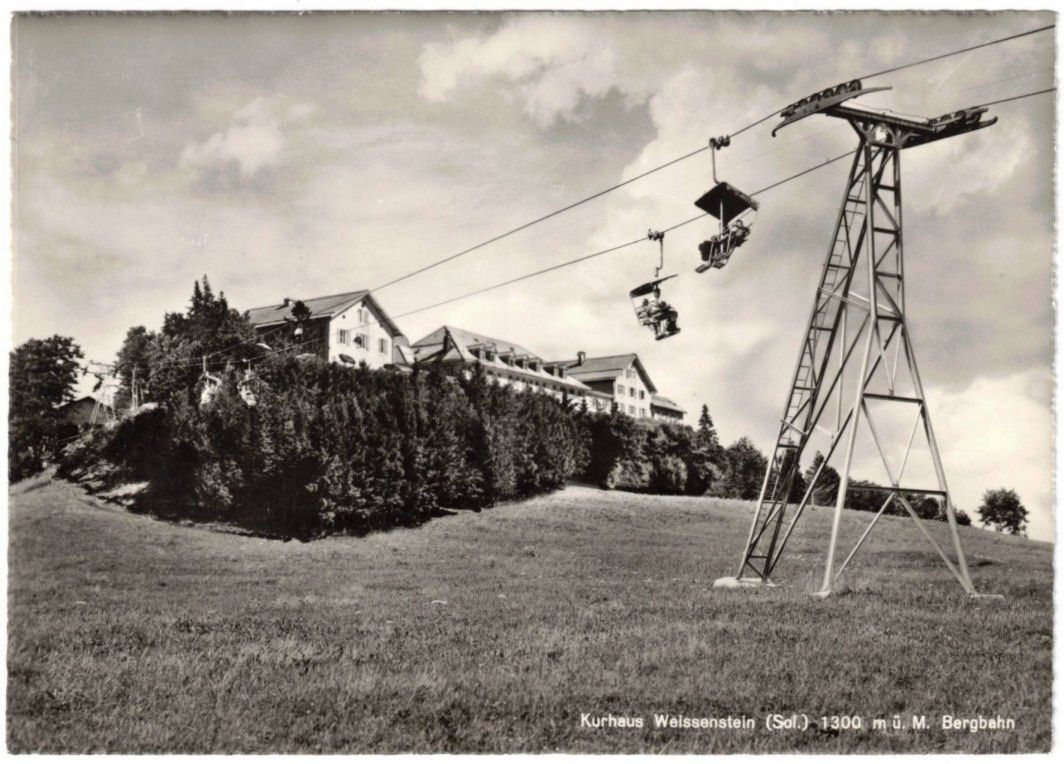 Ansichtskarten: Weissenstein - Kurhaus mit Sessellift – Gebraucht aus Binningen von Mountainrider