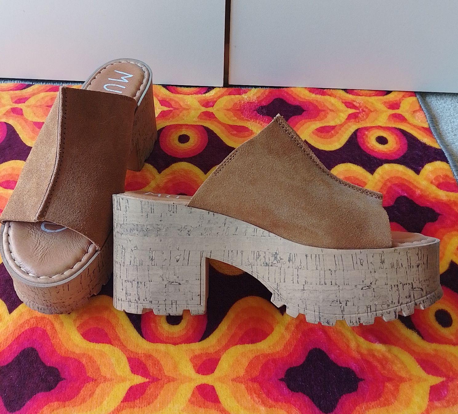 Scarpe da donna: Musse&Cloud 70s Plateau Clogs, Gr. 38 – Usato da Aarau Rohr venduto da Maneki-neko 1