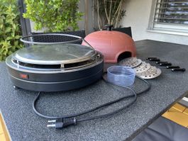 Ohmex PIZ 7788, Pizza-Dome, Pizza-Ofen, Pizza-Party-Kit
