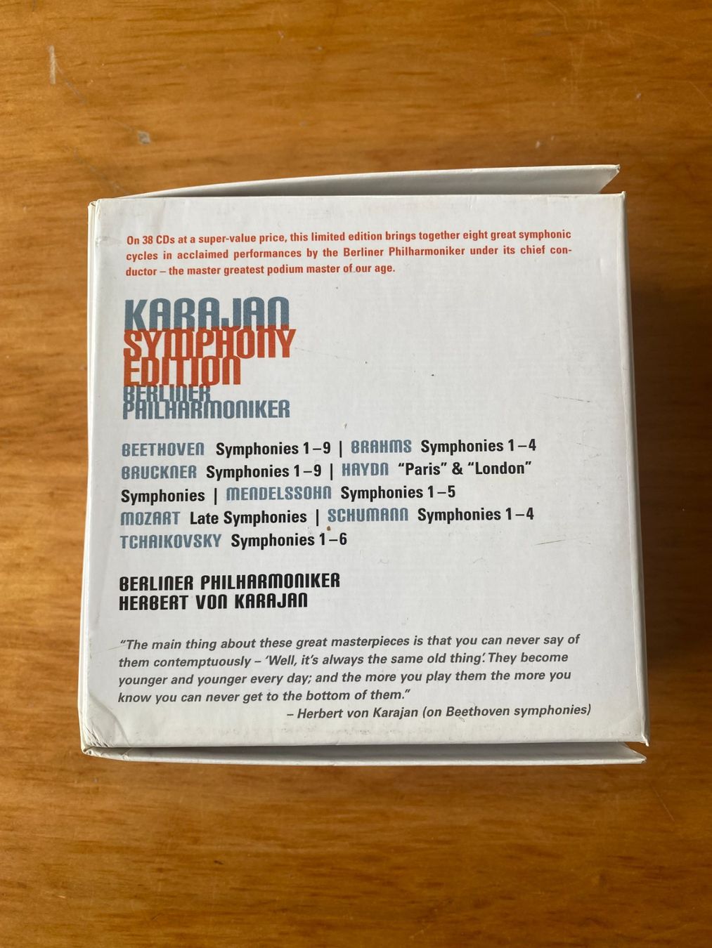 CD: Karajan Symphony EDITION 38 - CD Limited – Usato da Luzern venduto da Turmliebe 3