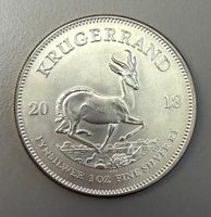 Krügerrand Südafrika - Silbermünze Feinsilber - 1 Unze 31.1g