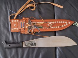 Machete Larsson Industrias mit Lederscheide, Top Zustand!