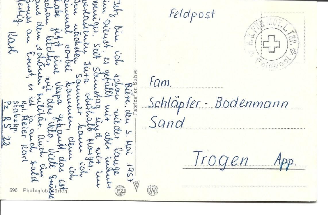 Cartes postales: AK Militär  Juxkarte – D'occasion à Appenzell par mai25 1