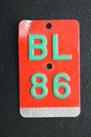 Velonummer / Fahrradnummer BL 86