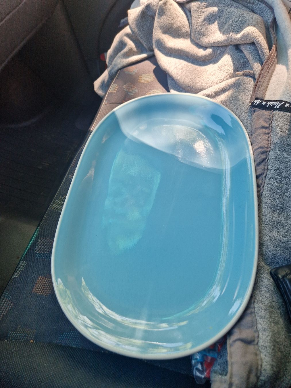 Rössler Piatti di portata: Rössler Servierplatte, hellblau, 36 cm, Top Zustand! – Usato da Mörigen venduto da Clio111 3