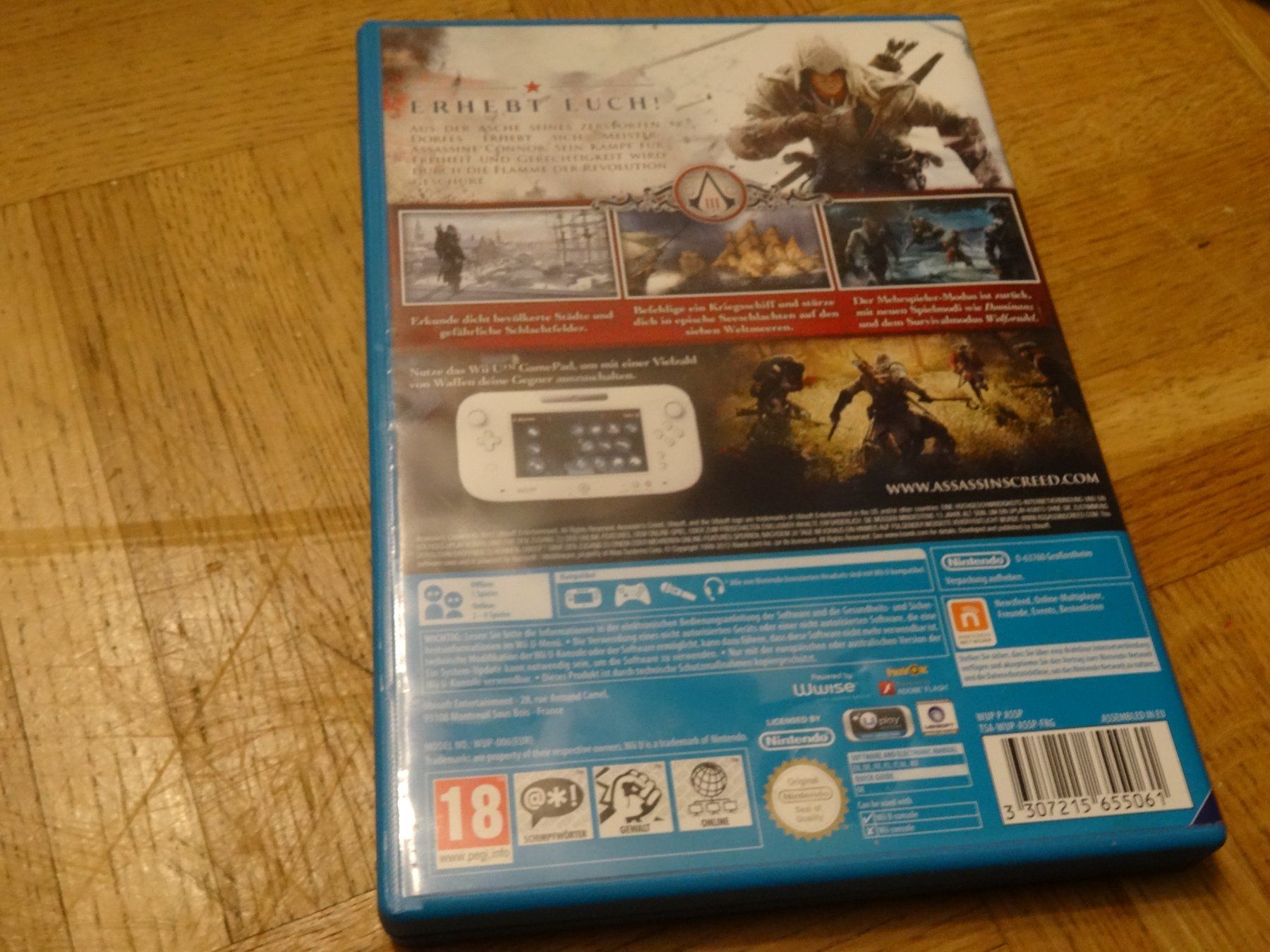 Nintendo Spiele: Assassin's Creed III 3 - WiiU Wii U – Gebraucht aus Olten von Disc-Ausverkauf 2