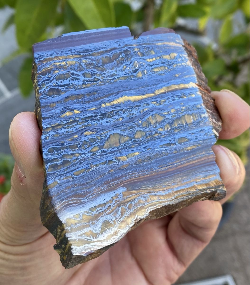 Mineralien & Heilsteine: Schöne Tiegereisen Platte  – Gebraucht aus Selzach von 321compac 7