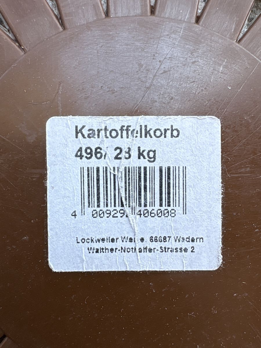 Altro per la casa: Kartoffelkorb aus massivem Plastik – Nuovo (secondo la descrizione) da Grenchen venduto da nethy 1
