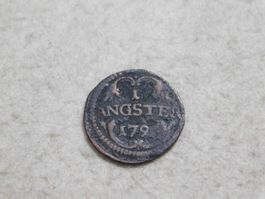 Kantonsmünze Zug 179x, 1 Angster, Kupfer, sehr schön