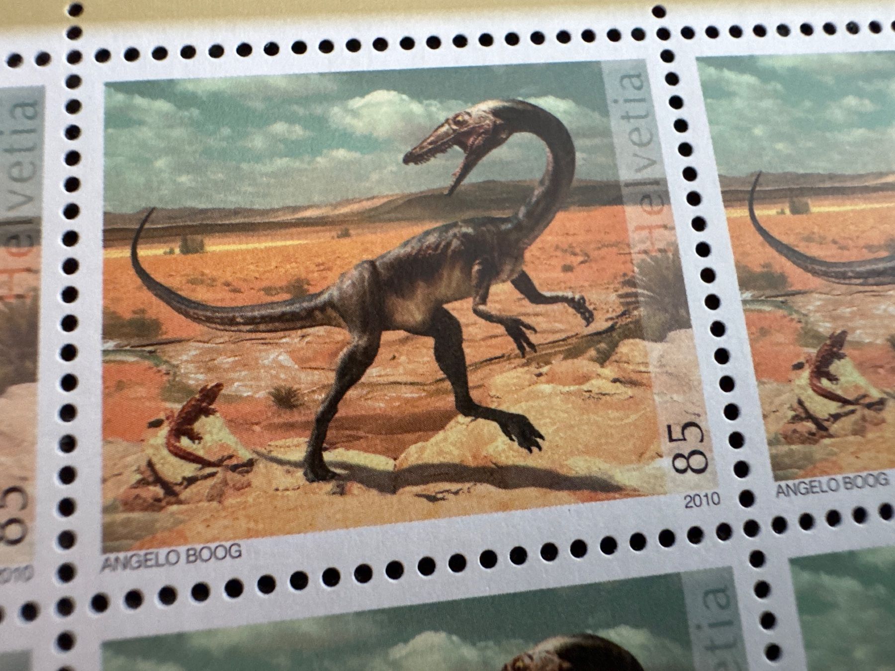 Tutti i francobolli: MARKEN KLEINBOGEN 2010 THEROPODA RAUBDINOSAURIER, POSTFRISCH – Nuovo (secondo la descrizione) da Genève venduto da k1164 1