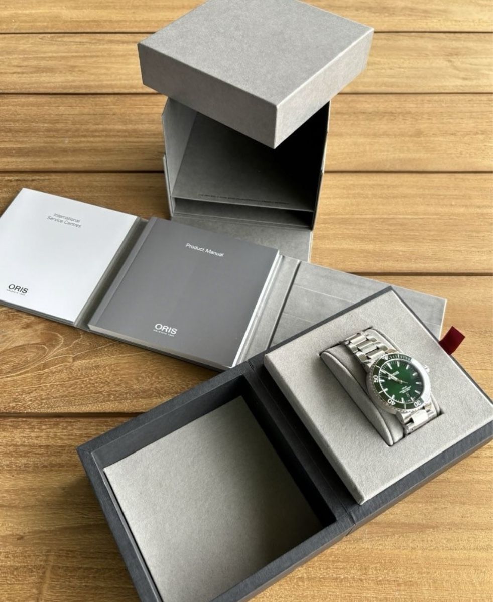 Oris Orologi: ORIS AQUIS Date Green – Usato da Bettingen venduto da Siobhan02 1