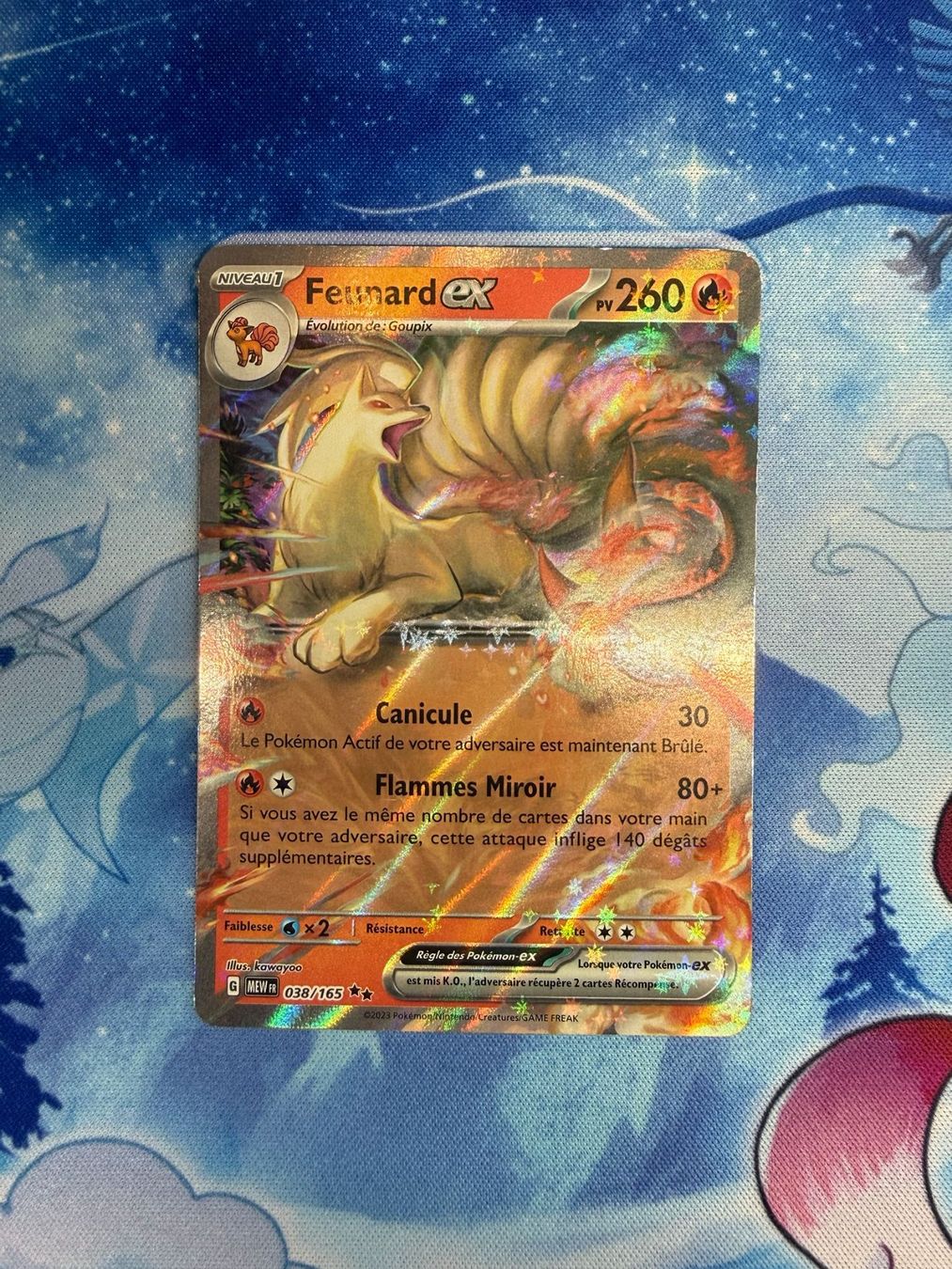 Pokémon Carte collezionabili: Feunard EX - MEW 038 FR – Nuovo (secondo la descrizione) da Courgenay venduto da ScamBoxOff