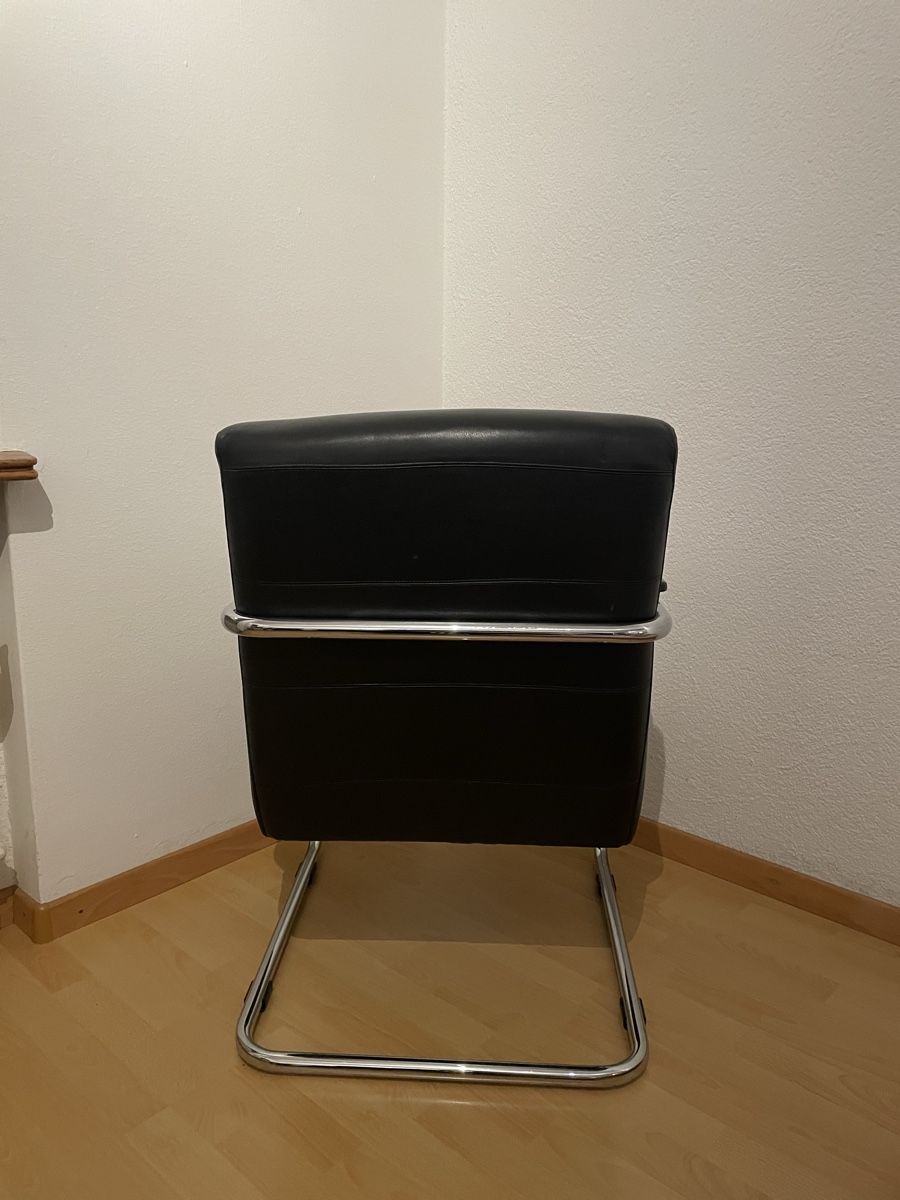 Sessel: Freischwinger Sessel in Schwarz – Gebraucht aus Thun von rem_9vqs 2