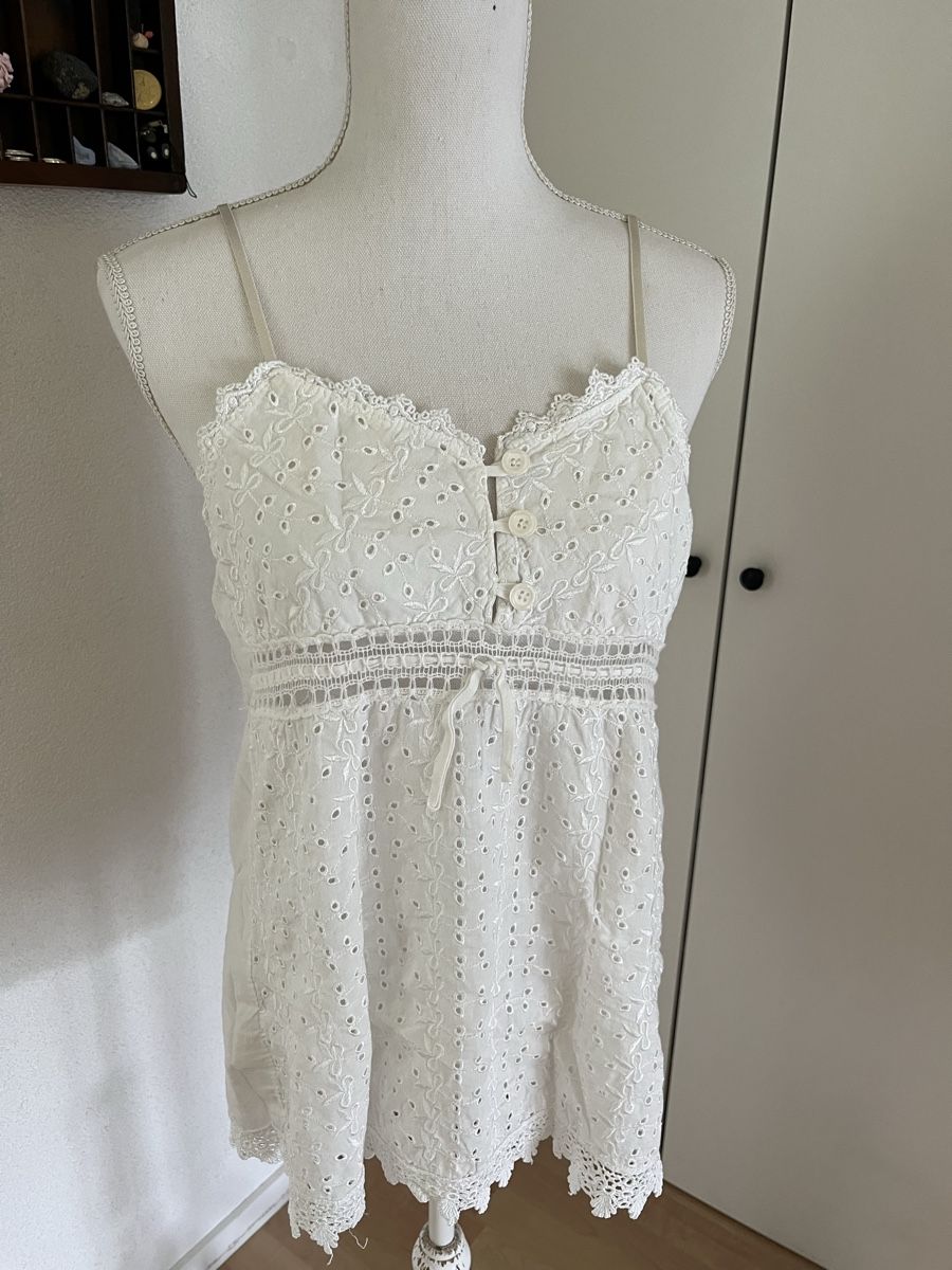 Top: No Name Top weiss Gr. M/L – Usato da Herrenschwanden venduto da Kamel1
